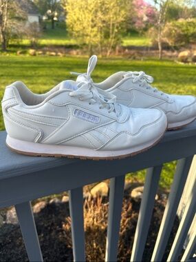 Reebok White Low-Top Leather Trainers Galaxy 3